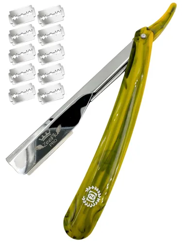 Maquinillas de afeitar para hombre Rasurar Cuchilla Maquina Rojo + 10 cuchillas desechables (expuesta)