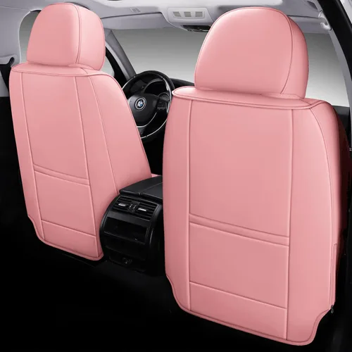 Miniatura 3 de Juego completo de fundas de cuero de cobertura completa para asiento de automóvil, ajuste universal para la mayoría de automóviles, sedanes