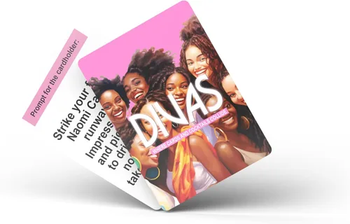 Miniatura 2 de Kinfolk Divas Night Out Brinda por la noche de tus niñas con un animado juego de cartas para beber, compartir sorbos, desafíos y diversión enérgica