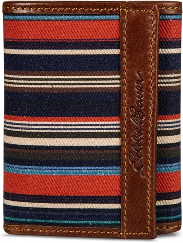 Miniatura 13 de Eddie Bauer Men's Fabric Trifold Wallet Money Clip RFID Protection ID Window Genuine Leather EDC