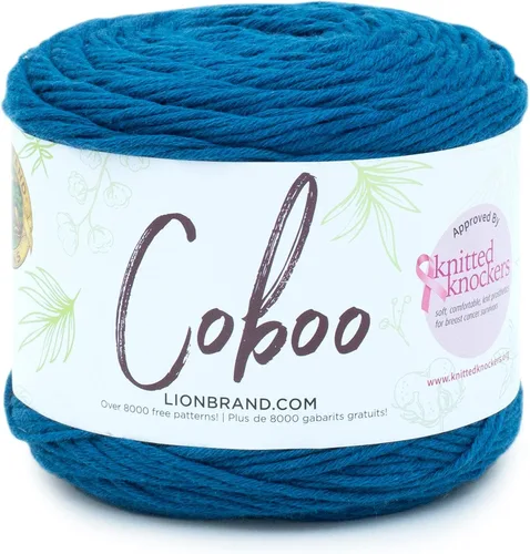 Miniatura 16 de Lion Brand Yarn Coboo, hilo suave para tejer, hacer ganchillo y manualidades, Vanilla Blossom, paquete de 3 Flor de vainilla