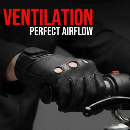 Miniatura 7 de Nuevos Guantes de Cuero de Policía Motociclista para Conducir Montar Carreras Cuero Natural Real Pantalla Táctil Ventilación Hombres Mujeres