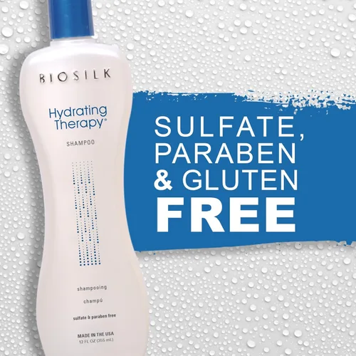Miniatura 4 de BioSilk Champú hidratante, repone la humedad del cabello para un cabello fuerte y suave, sin sulfatos, parabenos y crueldad, 12 onzas
