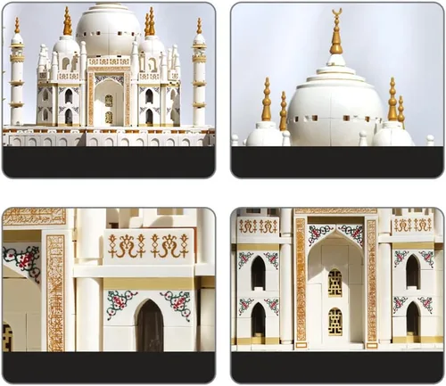 Miniatura 4 de Apostrophe Games Taj Mahal Set de Bloques de Construcción (1,113 Piezas) Serie de Monumentos Famosos de la India Modelo del Taj Mahal para Niños