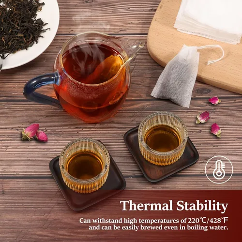 Miniatura 3 de 2000 bolsas de té desechables a granel para cierre de cordón suelto, bolsa compacta para colador de hierbas para bricolaje, paquete de té perfumado