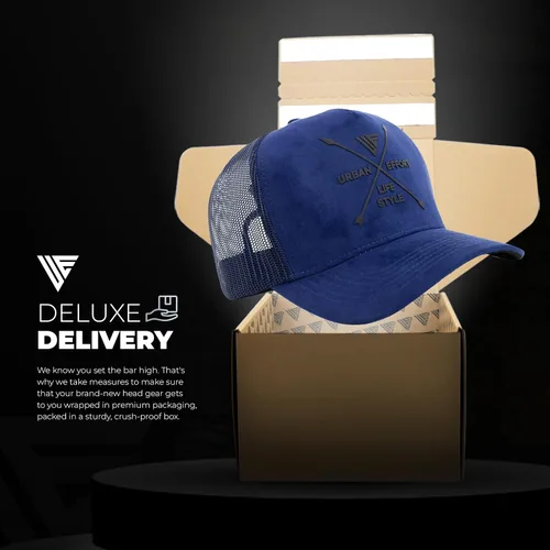 Miniatura 158 de Urban Effort Gorra trasera de malla, para hombres y mujeres, gorra de béisbol de 5 paneles, gran cierre a presión para caza y senderismo