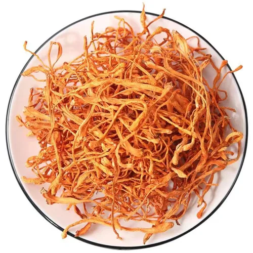 Miniatura 4 de SIFANGDA Cordyceps Flower / Cordyceps seca de hongos militaris/Chong Cao Hua/Cabeza de poro Ordyceps Militaris/Cordceps Pupea Dorado (3.5 onzas)