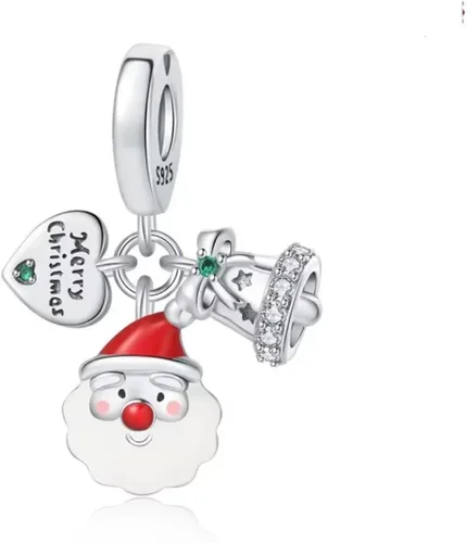 Bell and Santa Claus, elefante, ardilla, estatua de la libertad de Nueva York, dije de plata de ley 925 para mujer, regalo para pulsera y collar