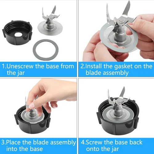Miniatura 4 de BokWin 2 juntas de junta tórica para licuadora, anillos de junta tórica de sellado de goma para modelos Oster y Osterizer Blender