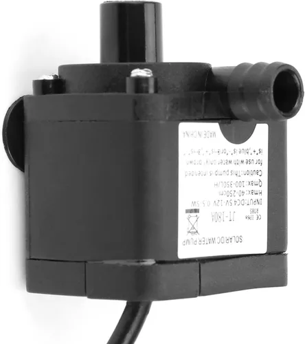 Miniatura 8 de Mini bomba de agua sumergible DC sin escobillas, acero inoxidable, negro, 12V, 350L/H, -40 100, refrigeración por computadora, fuentes