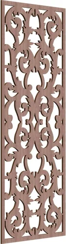 Miniatura 154 de Meadville Paneles decorativos de pared de madera con calado, 9 3/8 pulgadas de ancho x 24 3/8 pulgadas de alto x 1/4 de alto, aliso