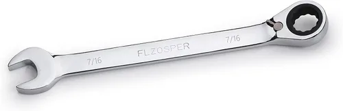 Miniatura 8 de FLZOSPER Llave de engranajes reversible SAE de 1/2 pulgada, llave combinada de trinquete reversible de 72 dientes