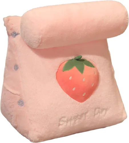 Miniatura 12 de Almohada triangular de cuña para lectura y televisión, patrón de frutas con almohada ajustable para el cuello, almohada de cuña, extraíble y Cactus