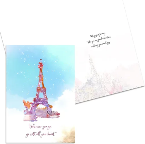 Miniatura 3 de Smiling Wisdom - Tarjeta de felicitación de viaje y juego de regalo de recuerdo - Nuevos comienzos adiós jubilación (París)