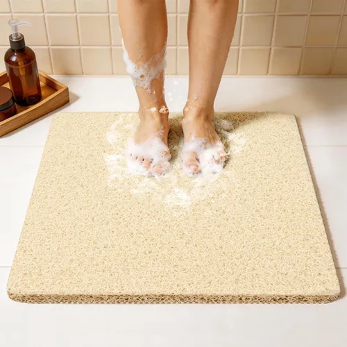 Miniatura 13 de Joyhalo Tapete de ducha antideslizante, de secado rápido, para ducha, bañera, baño, hogar, 24 x 24 pulgadas, color aguamarina