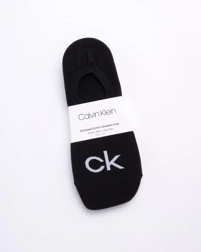 Miniatura 2 de Calvin Klein 3 pares de calcetines con logotipo de mezcla de algodón para hombre