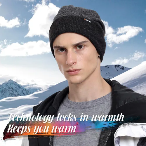 Miniatura 2 de WTACTFUL Gorro térmico cálido y holgado para invierno, para esquí, snowboard, al aire libre, hombres y mujeres
