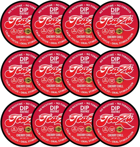 Miniatura 26 de Teaza Bolsas de Energía, Alternativa sin Tabaco sin Nicotina al Dip sin Humo, Rapé y Dip Energético, Alternativa Saludable al Tabaco de Mascar, Uso