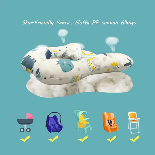 Miniatura 6 de Almohadas para el Cuello del Bebé, Cómoda Almohada de Soporte para Cabeza y Cuello del Bebé para Viaje, para Asiento de Coche, Cochecito, Carriola