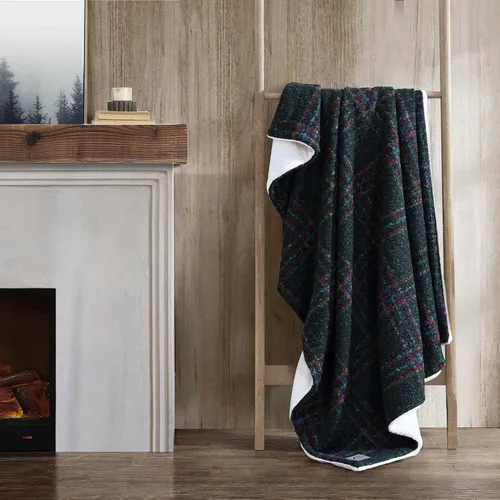 Miniatura 43 de Eddie Bauer - Manta, Forro Polar Cepillado y Ropa de Cama Sherpa Suave, Manta para Sofá y Cama (Gris Tono Alce, 50" x 60")