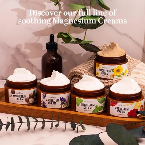 Miniatura 9 de Better Shea Butter Loción de magnesio para mujer Rosa de vainilla Para embarazo, niños y bebés Alivia la tensión muscular y los calambres