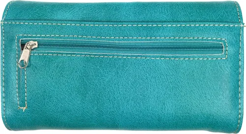 Miniatura 4 de Zelris Faith Love Hope Cross Angel Wing Bible Women Crossbody Trifold Wallet