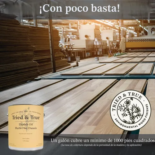 Miniatura 4 de Tried & True Acabado Original para Madera, Pinta - Mezcla de Aceite de Linaza y Cera de Abeja, Ideal para Toda Carpintería, Durabilidad de Larga