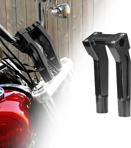 Abrazadera superior para manillar de 1 pulgada / 0.984 in, kit de extensión de barra de mango alto de 6 pulgadas, ajuste universal para Harley