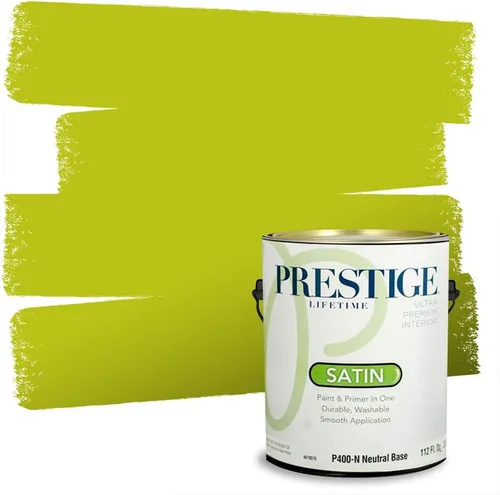 Miniatura 82 de PRESTIGE Pinturas Pintura interior e imprimación en uno, 1 galón, cáscara de huevo, aventura