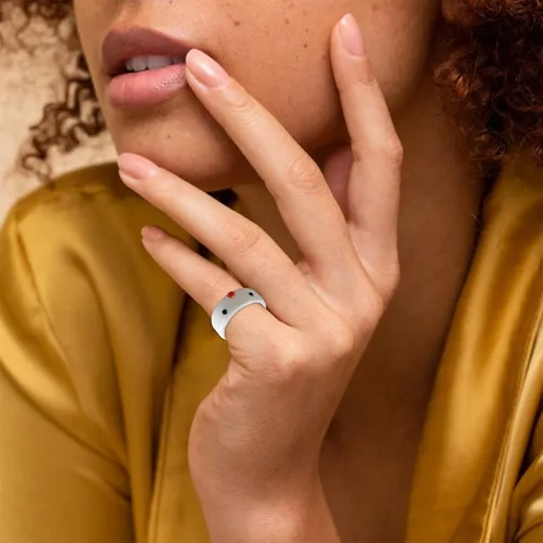 Miniatura 2 de Anillo de acrílico para mujer, adolescente, niña, niño, colorido, personalizado, divertido, de plástico, apilado, cerdo, rana, pollo, amistad