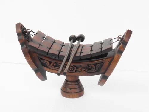 Thai Teak Wood xilófono tradicional de madera de teca Teak Wood040, 8 láminas