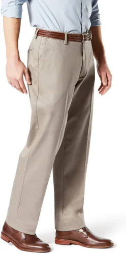 Miniatura 2 de Dockers Big & Tall Classic Fit Signature Khaki Lux Pantalones elásticos de algodón
