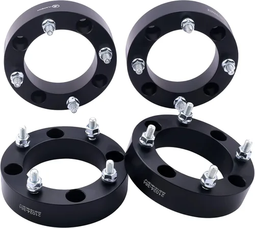 Miniatura 10 de Espaciadores de rueda forjados en negro 4x137 para todoterreno de 1 pulgada con pernos de 10x1.25 Compatibles con Kawasaki Can-Am Bombardier Suzuki