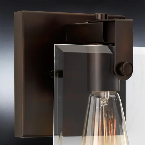 Miniatura 3 de Urban Ambiance UHP2454 - Lámpara de tocador de baño moderna de lujo, tamaño pequeño: 8.38 pulgadas de alto x 7 pulgadas de ancho, con elementos