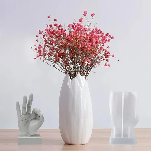 Miniatura 3 de OK - Molde de vela gestual, molde de resina en forma de mano 3D, molde de silicona OK Finger para jabón, fabricación de velas, escultura de yeso