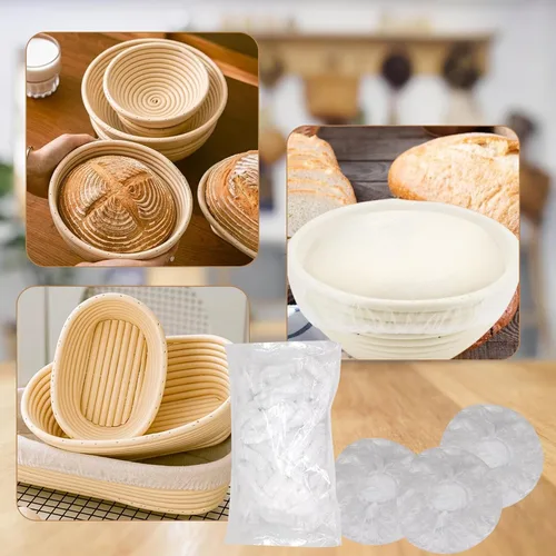 Miniatura 6 de 120 piezas de tapas de ducha para pan de masa madre, cubiertas reutilizables para boles para fermentación, cubiertas de pan de plástico con elástico