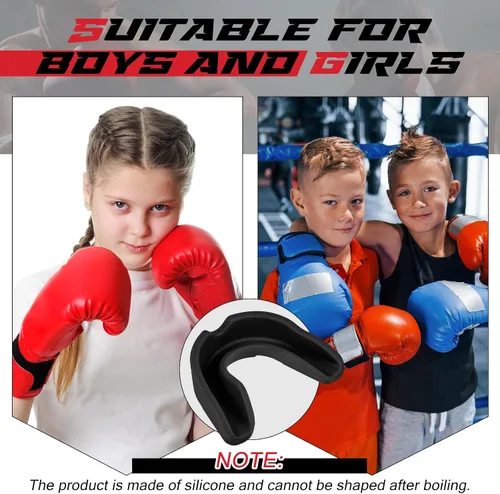Miniatura 5 de BBTO 20 protectores bucales de fútbol a granel – Protector bucal para jóvenes y adultos, no hervir, para adultos y jóvenes, protector bucal suave