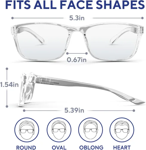 Miniatura 3 de Elegantes lentes de bloqueo de luz azul para mujeres y hombres, ayudan a reducir el deslumbramiento y la fatiga ocular digital de computadoras