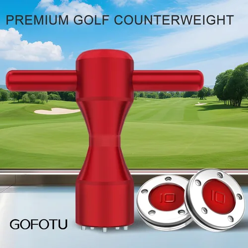 Miniatura 2 de Peso de cabeza de golf, 2 unidades. Pesos personalizados de golf de 0.35 oz+llave roja compatible con Titleist Scotty Cameron Putters Newport