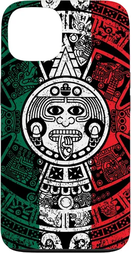 Miniatura 7 de Funda de la bandera de México con calendario azteca maya para iPhone 11