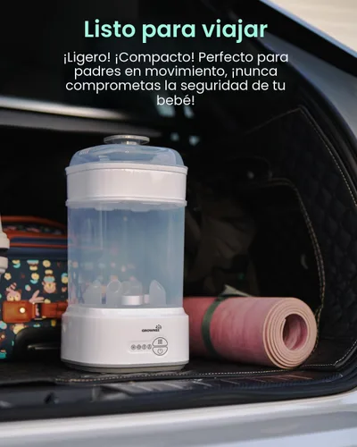 Miniatura 7 de GROWNSY Esterilizador y secadora de biberones, esterilizador eléctrico compacto para biberones (Esterilizador de Biberones), desinfectante de Gris