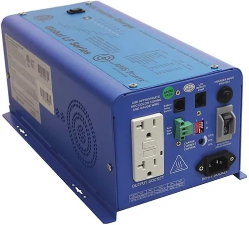 AIMS Power - Cargador/inversor de onda sinusoidal pura de 600 vatios, 12 VCD, salida de 120 VCA, cargador de 20A, interruptor de transferencia de