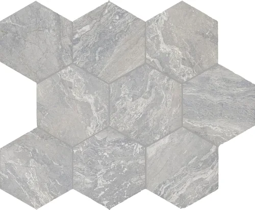 Miniatura 67 de Daltile Perpetuo - Moldura redondeada de porcelana con aspecto de mármol de porcelana de 3 x 24 pulgadas en gris eterno pulido (se vende por pieza)