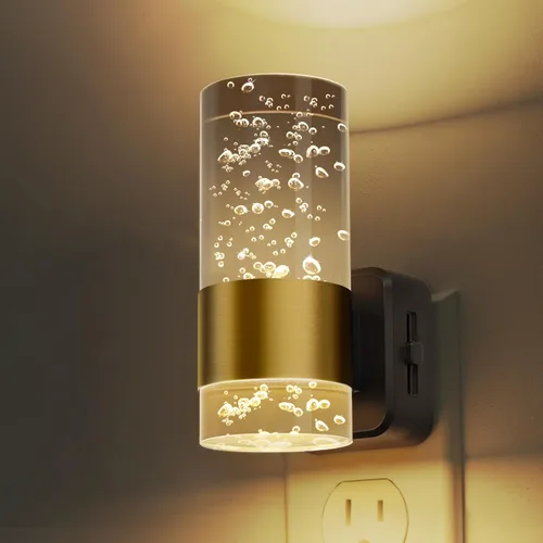 Miniatura 13 de Luces nocturnas que se enchufan a la pared, luz nocturna que cambia de color con enchufe giratorio, sensor de luz del atardecer al amanecer y brillo