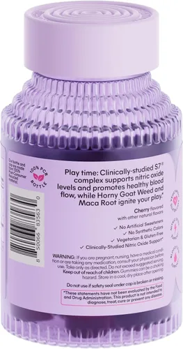 Miniatura 8 de Gomitas Lemme Play Daily Intimacy para mujeres y hombres con complejo de óxido nítrico S7 clínicamente estudiado para un flujo sanguíneo saludable
