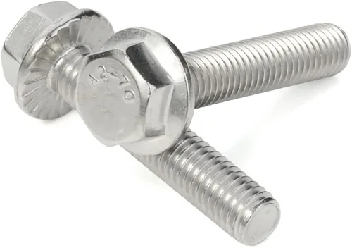 Miniatura 6 de M6 x 0.394 in 0.472 in 0.630 in 0.787 in 0.984 in Brida Tornillos de cabeza hexagonal brida Surtido de tornillos hexagonales, acero inoxidable 18-8