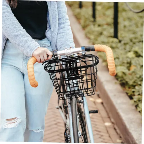 Miniatura 5 de BESPORTBLE Cesta de bicicleta de alambre de acero inoxidable para adorno de bicicleta multiusos