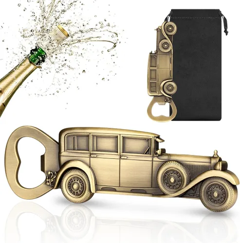 LKKCHER Abridor de botellas de automóvil, regalos clásicos para hombres y él, regalos de cumpleaños, día del padre, regalos de Navidad para hombres,