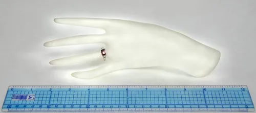 Miniatura 5 de RB Gems - Anillo de plata de ley 925 con piedras preciosas de corte esmeralda de 2,5 quilates, acabado rodiado