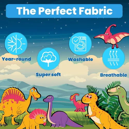 Miniatura 7 de Manta de dinosaurio para niños, manta que brilla en la oscuridad para niños y niñas pequeños, suave y acogedora manta de dinosaurio de forro polar